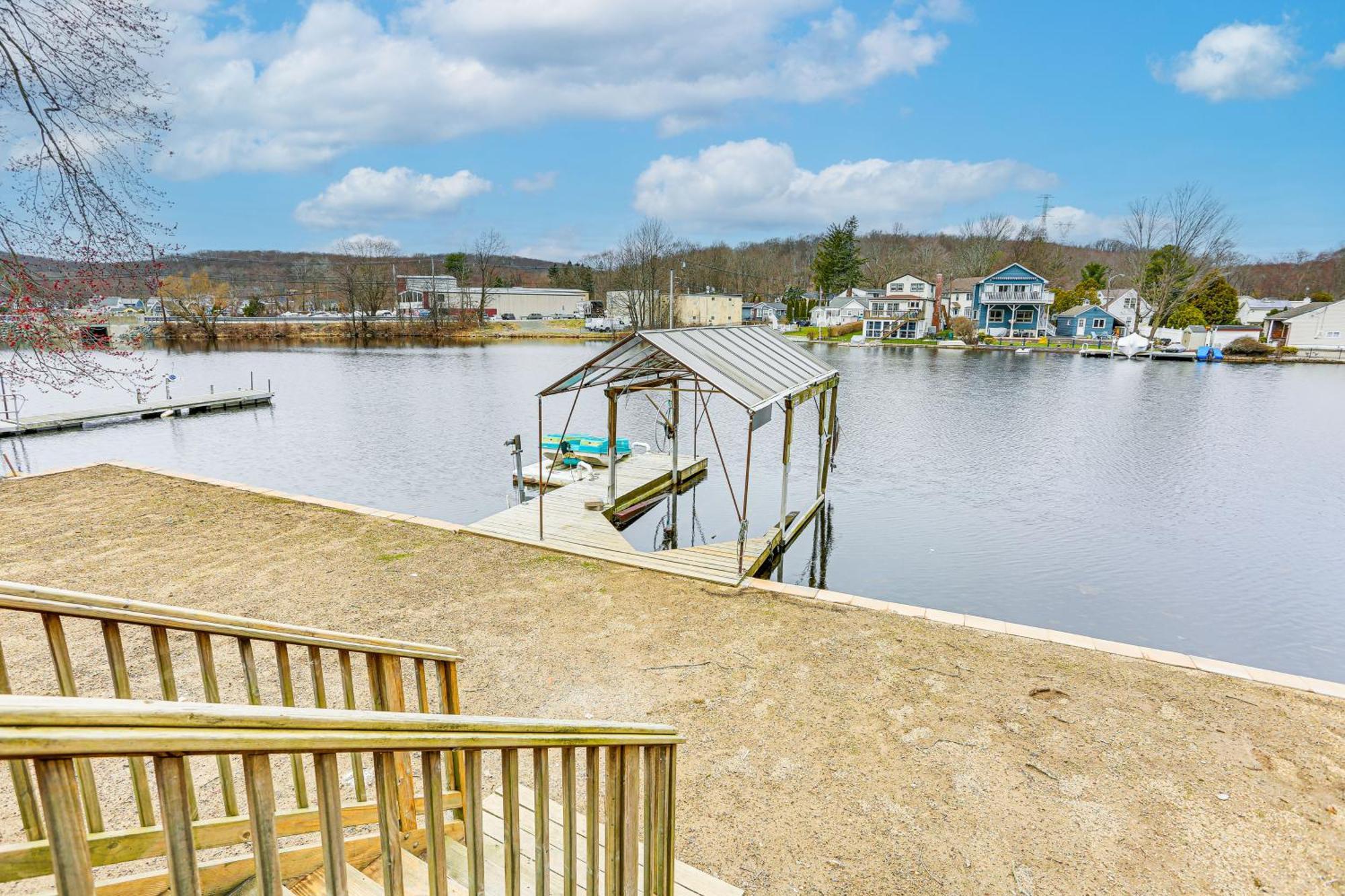 Waterfront Lake Hopatcong Home With Boat Dock! Mount Arlington Exterior photo