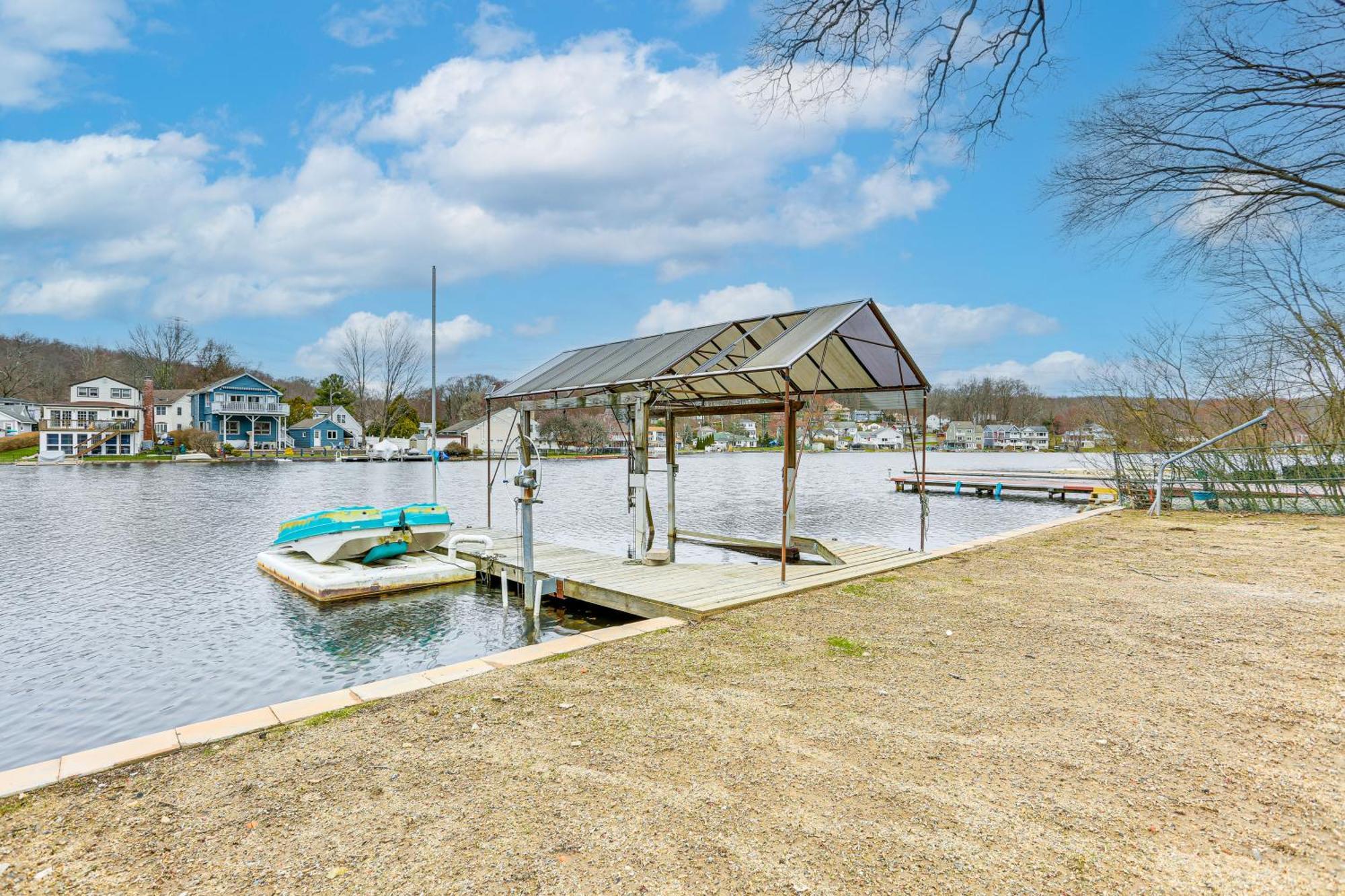 Waterfront Lake Hopatcong Home With Boat Dock! Mount Arlington Exterior photo